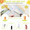 Tessco for you 600 Pcs 9.06 Inch Jumbo Smoothie Straws Bulk 10 mm Large Plastic Disposable Bubble Tea Straws Wide-Mouthed Individually Wrapped for Tall Homemade Milkshakes(Rainbow Color) view 4