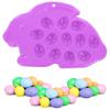 KRE 2Pcs Purple Plastic Easter Egg Tray 14x9x0.5 In and 1Pc of 16Ct of 2 Ply Rabbit Napkin 12.75x12.75 In and 1Pc of 13Ct Spring is in the Air Napkin 13x13 In Home Kitchens Pack of 4 with Bonus Yebbxu view 3