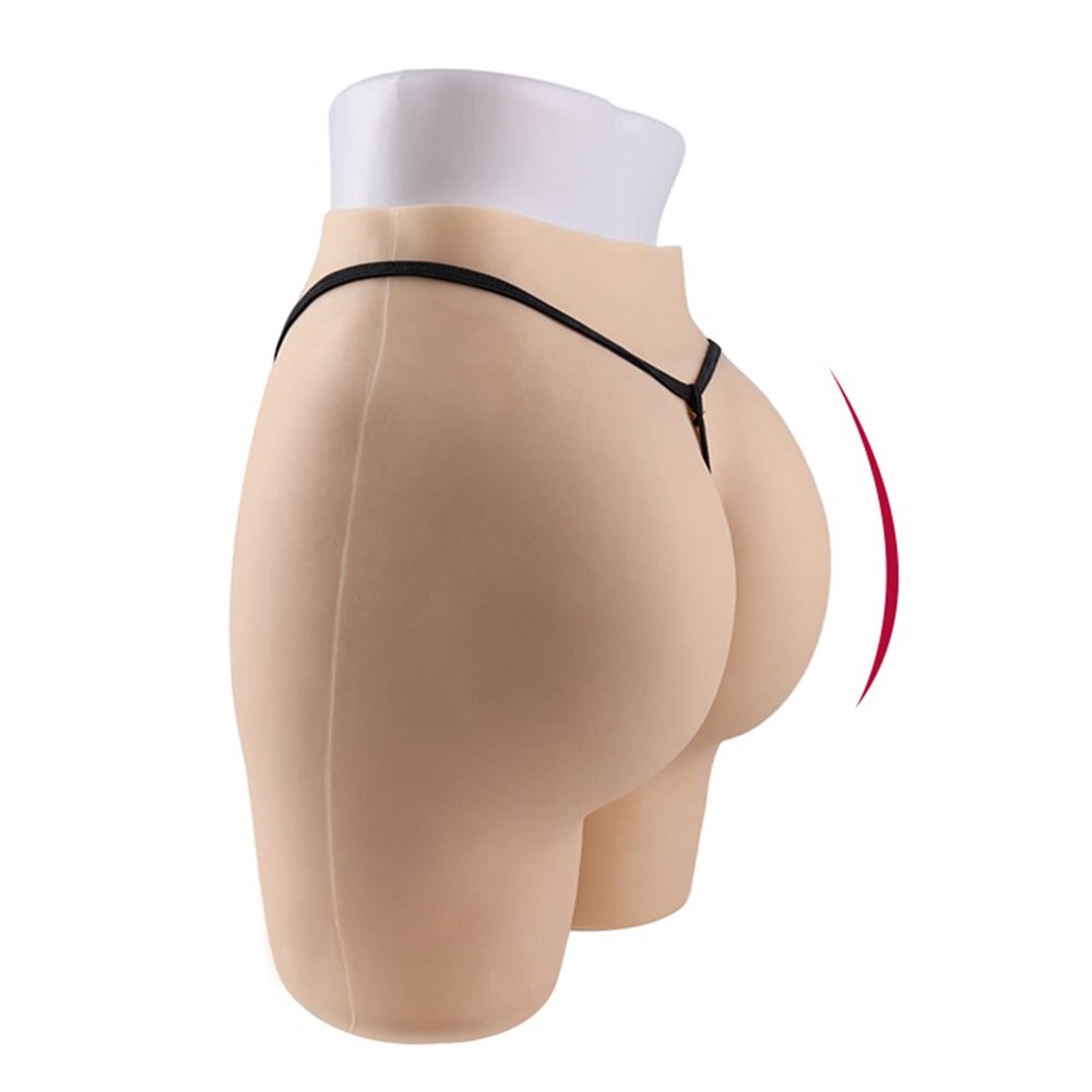 ZWSM Realistic Sexy Silicone Hips and Butt Underwear Pants Thick Hip Enhancement and Crotch Thickening Panties for Women,Color 3
