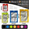 150 PCS-6x9 Reclosable Mylar Bags Gold for Food Storage, Resealable Mylar Bag with Clear Window for Small Businesses, Smell Proof Aluminum Foil Resealable Edible Packaging Bag for Candies view 2