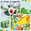Outus 200 Pcs Tropical Palm Leaf Guest Napkins Disposable Hawaiian Luau Aloha Paper Napkin Decorative Green Leaf Napkins for Hawaiian Party Tropical Spring Summer Tea Party Bathroom Room view 3
