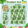 Outus 200 Pcs Tropical Palm Leaf Guest Napkins Disposable Hawaiian Luau Aloha Paper Napkin Decorative Green Leaf Napkins for Hawaiian Party Tropical Spring Summer Tea Party Bathroom Room view 4
