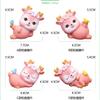 Ykybhx Cute Deer Figurines Crafts Deer Cake Toppers Mini Deer Figurines Toys Fawn Car Room Desktop Doll Decoration Lucky Deer Cake Decoration Party Ornaments for Birthday Party Shower Decoration,P view 3