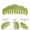 OSALADI Jade Hair Comb Scalp Massager 3.93 Inch Natural Jade Massage Tool Anti-Static Hair Care Comb for Relaxation and Scalp Stimulation view 2