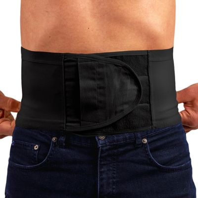 Safe n' Simple Ostomy Hernia Support Belt - 10.25" Small - Black - Hernia Belt Without Hole For Men And Women - Colostomy Support Products