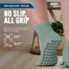Doctor's Select Diabetic Socks with Grips for Women and Men - 4 Pair | Mustard, Green, Blue, Rust | Slipper Socks with Grippers for Women | Gripper Socks for Women | Diabetic Socks for Women Size 6-9 view 4