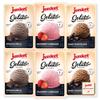Junket Gelato Mix: Stracciatella (Vanilla Chocolate), Dark Chocolate, & Strawberry Cheesecake, Homemade Gelato Mix for Ice Cream Maker or Stir By Hand 4 ounce box, Yields 1 quart (Variety Pack of 6) view 1