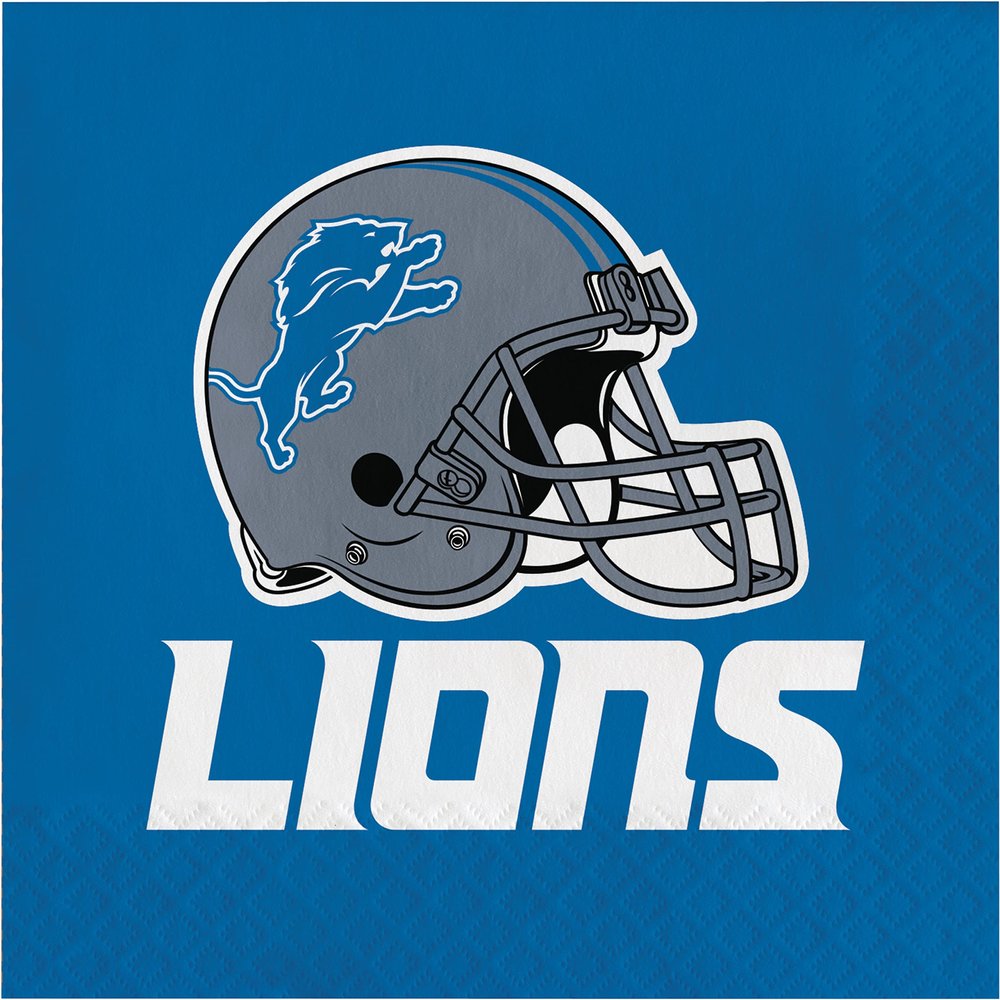 Trendware Detroit Lions Napkins, 48 ct
