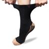 Pure Athlete Non Binding Diabetic Socks - Copper Neuropathy Socks for Swollen Feet Relief (Large, Black/Copper) view 1