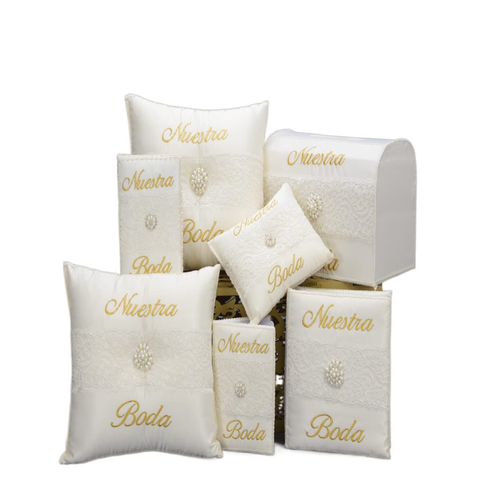 A&C Quinceaeras and More Wedding accessories Pillow set, Wedding Album Wedding Guest book Wedding Pillow Cojines de boda Our Wedding (Pillow Set (2))