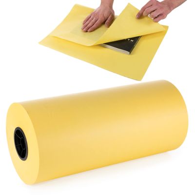 IDL Packaging 18" x 1800' SatinPack Tissue Paper Roll, 20 Basis Weight, Buttercup Color, USA-Made - Acid-Free Decorative Tissue Paper for Packaging Clothing, Gift Wrapping, Art Projects, Crafts