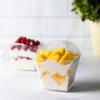 EcoQuality 7 oz Square Clear Plastic Dessert Cups with Dome Lids - Disposable Parfait Cups with Lids - Square Treat Candy Boxes, Dessert Tumbler Cup, Appetizers, Puddings, Tiramisu, Yogurt, Mousse (30) view 2