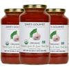 Dave's Gourmet Organic Roasted Garlic & Sweet Basil Pasta Sauce, 24 oz (Pack of 3 Jars) - Vegan & Gluten-Free Pasta Sauce, Ideal for Meatballs, Pizza, Chicken, Veggies, Salmon, Lasagna, Ziti, & More view 1