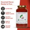Dave's Gourmet Organic Roasted Garlic & Sweet Basil Pasta Sauce, 24 oz (Pack of 3 Jars) - Vegan & Gluten-Free Pasta Sauce, Ideal for Meatballs, Pizza, Chicken, Veggies, Salmon, Lasagna, Ziti, & More view 3