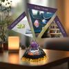 Yin Yang Healing Crystal Orgonite Pyramid - Tai Chi with Obsidian Amethyst Ball - Taiji Reiki Chakra Meditation Paperweights Decor view 2