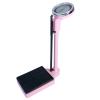 Height and Weight Scale/Bathroom Scale Mechanical/Mechanical Column Scale,with Adjustable Height Rod,Easy to Read ,DisplayOversized Dial,Telescopic Pole 190cm,Weighing Range 120kg ( Color : Pink ) view 1