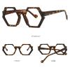 2pcs Hexagon Reading Glasses for Women to Look Stylish with Clear Vision - All Face Shape Sturdy Readers For Women (black+white, 1, multiplier_x) view 4