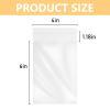 MoloTAR 200 Pcs 4''x 6'' Clear Resealable Cello/Cellophane Good for Bakery,Adhesive Treat, Candle, Soap, Cookie Poly Bags view 2