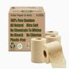 Purafide 100% Bamboo, thick 3-ply toilet paper, tree-free, unbleached, sustainable, 300 sheets per roll (TP 8 rolls) view 1