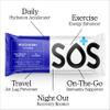 SOS Hydration Electrolyte Powder Sticks | Low Sugar Rapid Hydration | Keto Friendly (8 Servings, Mixed Berry) view 3