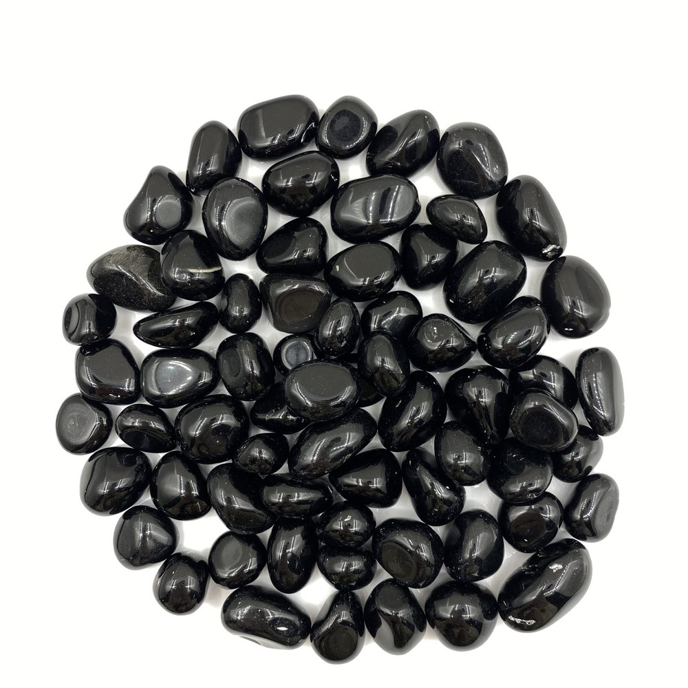 1 lb Obsidian Tumbled Polished Stones Bulk Kit - Reiki Healing, Energy Balancing, Decoration, Healing Stone (0.7"-0.9" Stones)
