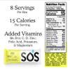 SOS Hydration Electrolyte Powder Sticks | Low Sugar Rapid Hydration | Keto Friendly (8 Servings, Lemon) view 2