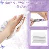 Sinmoe 100 Pack Lavender Floral Napkins Disposable Paper Hand Towels 2 Ply Decorative Dinner Guest Towels Flower Cocktail Napkins for Bathroom Toilet Powder Room Wedding Bridal Shower Birthday view 2