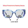 COTIA Square Photochromic Bifocal Reading Glasses for Women Men Oversized Retro Far and Near Glasses (blue, 1, multiplier_x) view 2