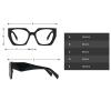 COTIA Square Photochromic Bifocal Reading Glasses for Women Men Oversized Retro Far and Near Glasses (blue, 1, multiplier_x) view 4