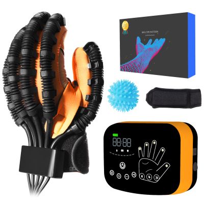 YIOCHOS Upgraded Finger Rehabilitation Robot Gloves,rehabilitation Gloves for Stroke,arthritis Hemiplegia Cerebral Palsy Hand Paralysis Patients Hand Function Physiotherapy Robotic Recovery Gloves