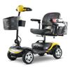 Folding Mobility Scooter for Seniors 4 Wheel Scooter for Adults Electric Medical Scooter Compact for Foldable in Boot Trunk for Traveling with Seniors (Yellow) view 1