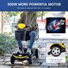 Folding Mobility Scooter for Seniors 4 Wheel Scooter for Adults Electric Medical Scooter Compact for Foldable in Boot Trunk for Traveling with Seniors (Yellow) view 4