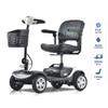 Folding Mobility Scooter for Seniors 4 Wheel Scooter for Adults Electric Medical Scooter Compact for Foldable in Boot Trunk for Traveling with Seniors (White) view 3