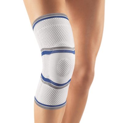 Bort - StabiloGen Eco Grip Top Short - Compression Knee Brace -Silver - 5++