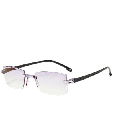 LSNTUU Sapphire High Hardness Anti Blue Light Intelligent Dual Focus Reading Glasses,Dual Focus Reading Glasses for Man Women (1.5 Diopters,Brown)