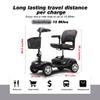 Folding Mobility Scooter for Seniors 4 Wheel Scooter for Adults Electric Medical Scooter Compact for Foldable in Boot Trunk for Traveling with Seniors (Gray) view 3