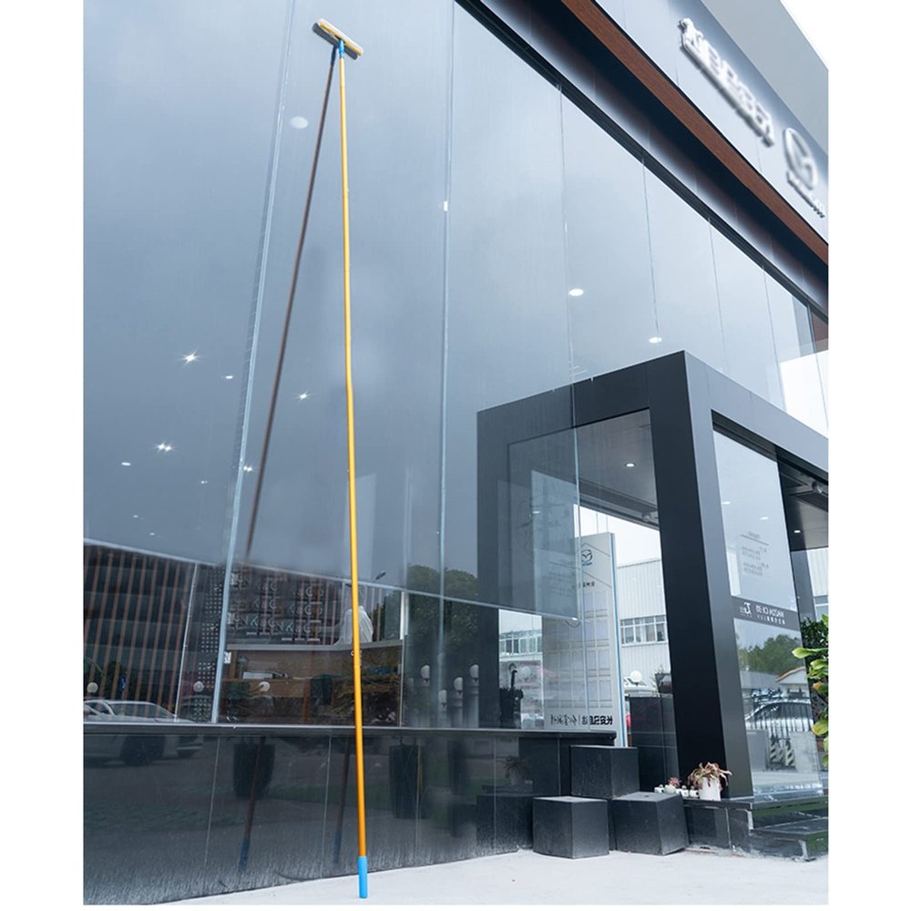 Window Washing Kit with Extension Pole, Window Cleaning Tool & Window Washer Squeegee, for Commercial Hotels Household (Size : Length 11.5m/453inch/37.7ft)