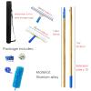Window Washing Kit with Extension Pole, Window Cleaning Tool & Window Washer Squeegee, for Commercial Hotels Household (Size : Length 11.5m/453inch/37.7ft) view 2