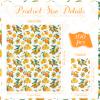 Funrous Orange Citrus Napkins Summer Guest Paper Napkin with Oranges Disposable Luncheon Dinner Citrus Decor for Table Restroom Bathroom Wedding Shower Fruit Party Supplies(100 Pcs) view 2