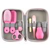 8 in 1 Infants Grooming Kit with Hair Brush Nail Clipper Nose Cleaner Finger Toothbrush Scissor for Infants Care Keep healthe and Cleanse Newborn Care for Infants Care Keep healthe and Clean(Pink) view 2