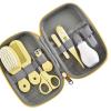 Pilipane 8 in 1 Baby Grooming Kit, Infant Healthcare & Safety Set with Hair Brush, Nail Clipper, Nasal Aspirator, Finger Toothbrush, Scissors - Newborn Essentials for Baby Care (Yellow) view 2