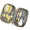 Pilipane 8 in 1 Baby Grooming Kit, Infant Healthcare & Safety Set with Hair Brush, Nail Clipper, Nasal Aspirator, Finger Toothbrush, Scissors - Newborn Essentials for Baby Care (Yellow) view 3