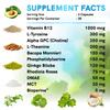 12-in-1 Nootropic Brain Supplement Anhydrous: Ginkgo Biloba for Brain Support, Memory and Focus - B12, Alpha GPC, L Theanine and Choline Supplements with Bioperine non Caffeinated 1321mg (120ct) view 4