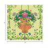 Caspari Wicker Basket Boxed Cocktail Napkins in Green - 40 Per Box view 2