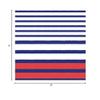 Caspari Breton Stripe Boxed Cocktail Napkins in Blue - 40 Per Box view 2