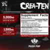 5% Nutrition CreaTEN Creatine Complex + Accelerators | Flavored Creatine Powder for Muscle Gain | Max Power, Strength, Endurance, & Recovery (Push Pop) view 2