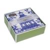 Caspari Chinoiserie Toile Pagoda Boxed Cocktail Napkins in Blue - 40 Per Box view 2