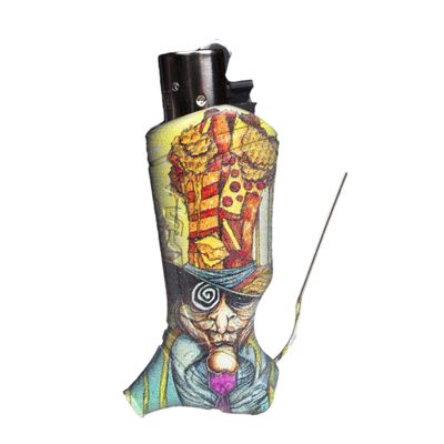 Toker Poker - Clipper Lighter Case Multi Tool, Alice Collection - All Inclusive Tool for Camping and Other (Honey Hatter)
