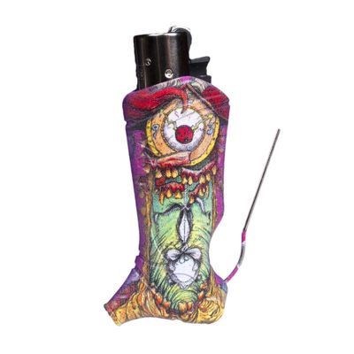 Toker Poker - Clipper Lighter Case Multi Tool, Alice Collection - All Inclusive Tool for Camping and Other (Clockmaw)