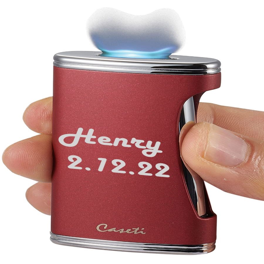 Personalized Caseti BigFlat Flat Flame Cigar Lighter (Shipped Without Butane)